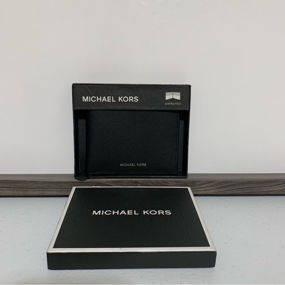 Michael Kors Crossgrain Leather Slim Billfold Wallet-NWT - Picture 1 of 7